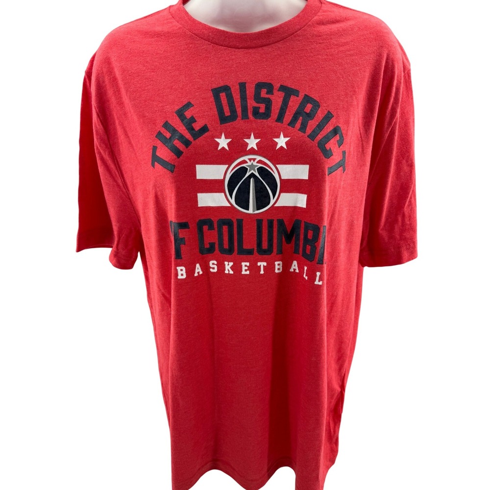 Fanatics NBA Washington Wizards The District of Columbia Tee Shirt Medium New